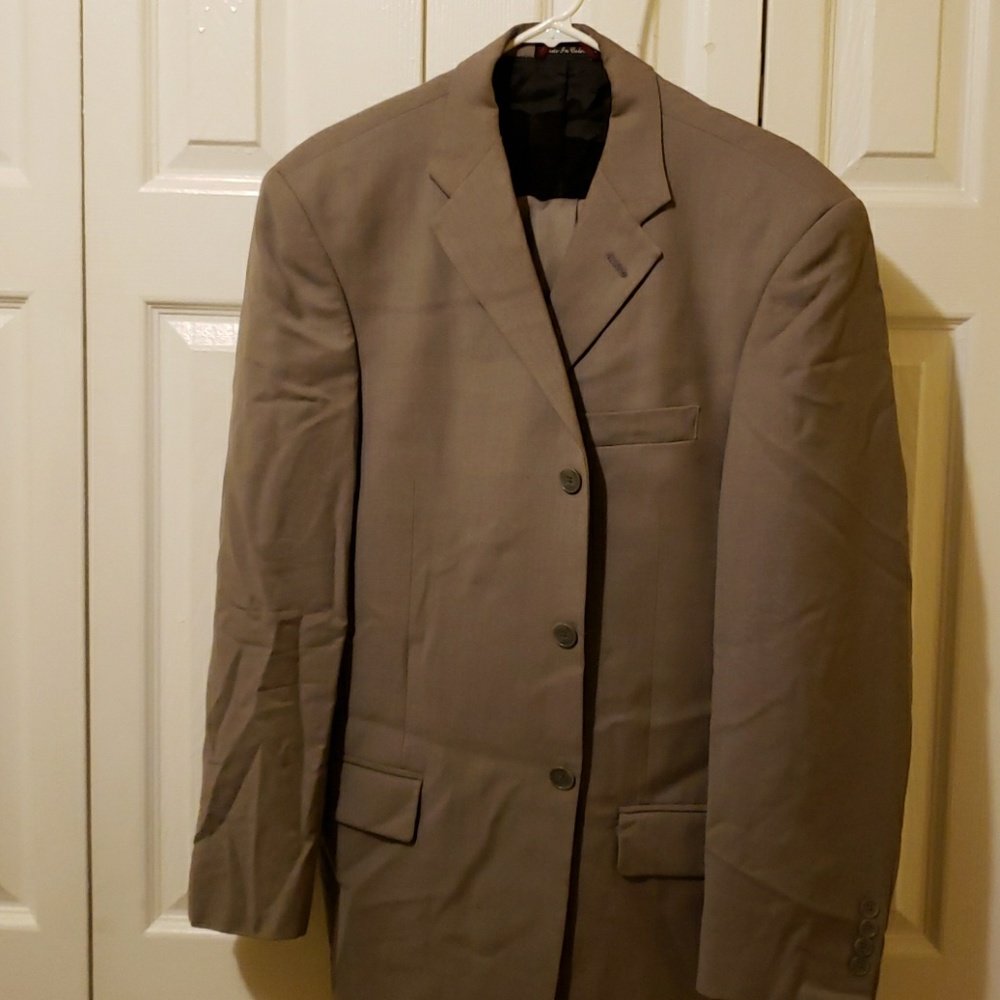 Mens Gray Suit Pierre Cardin